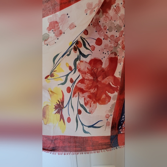 Beautiful  scarf shawl blue - Picture 2 of 4